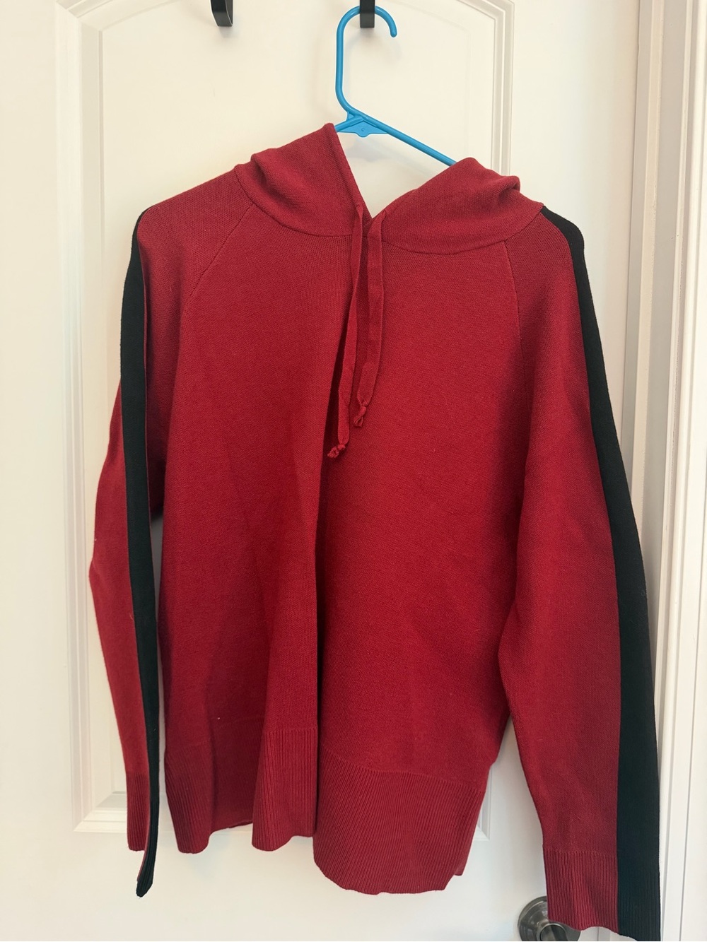 Joseph A Merlot Knit Drawstring Hoodie